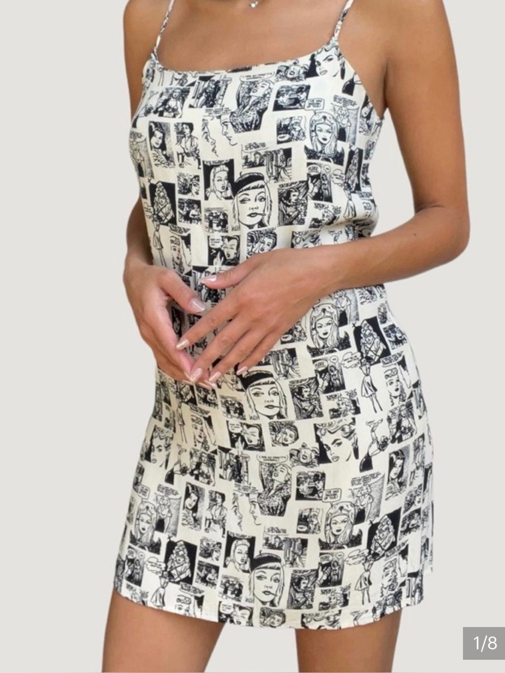Reformation Comic Print Mini Dress - Size 6
